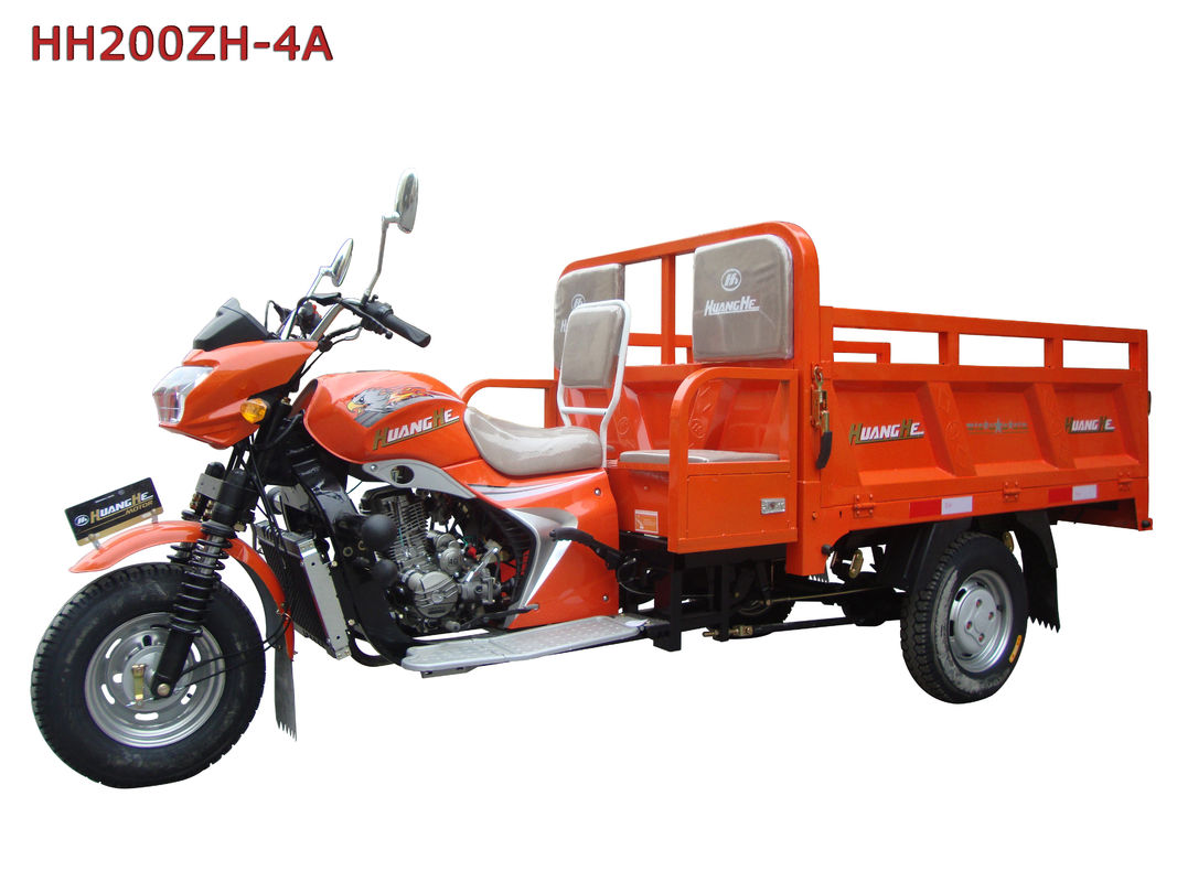 주황색 200cc 250cc 3 짐수레꾼/3는 화물 지붕을 가진 화물 오토바이를 선회합니다