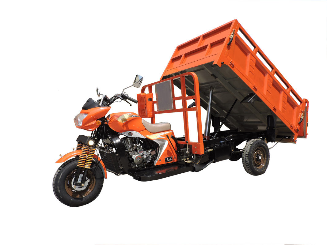 주황색 200cc 250cc 3 짐수레꾼/3는 화물 지붕을 가진 화물 오토바이를 선회합니다