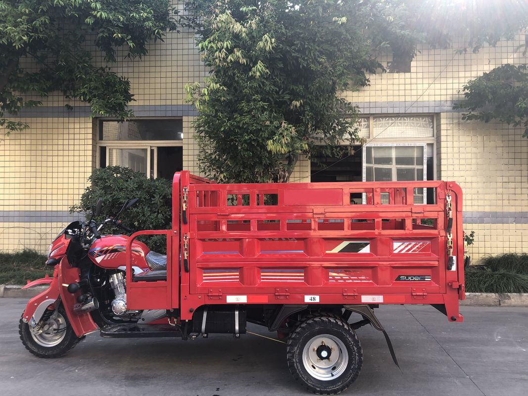 성숙한 250CC 화물 세발자전거 열려있는 체형 1700년 * 1250mm 드럼 브레이크 60km/H 최고 속도
