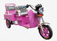 자주색 중국 사람 3 바퀴 오토바이 160 여성을 위한 기계적인 드럼 브레이크